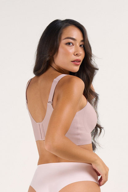 Roonde Plus Soft V-Neck Support Bra — product photo
