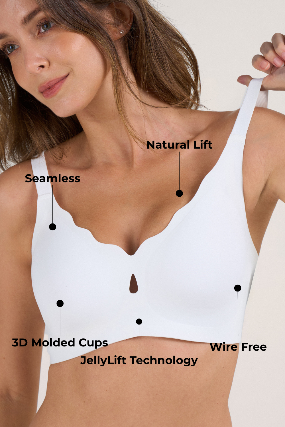 Roonde Refined Scalloped Jelly Bra — product photo