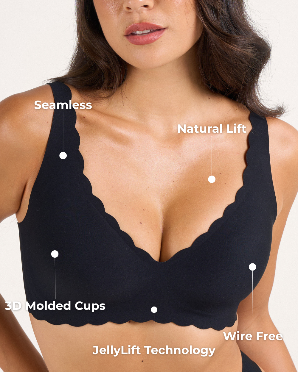 Le Plunge Push-Up Scalloped