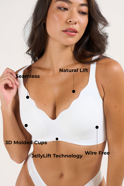 Roonde Scalloped Wireless Jelly Bra — product photo